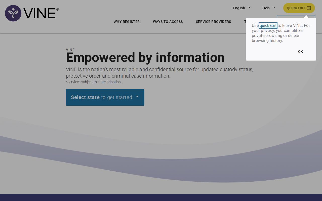 Kane County VINELink inmate check on the Utah search portal